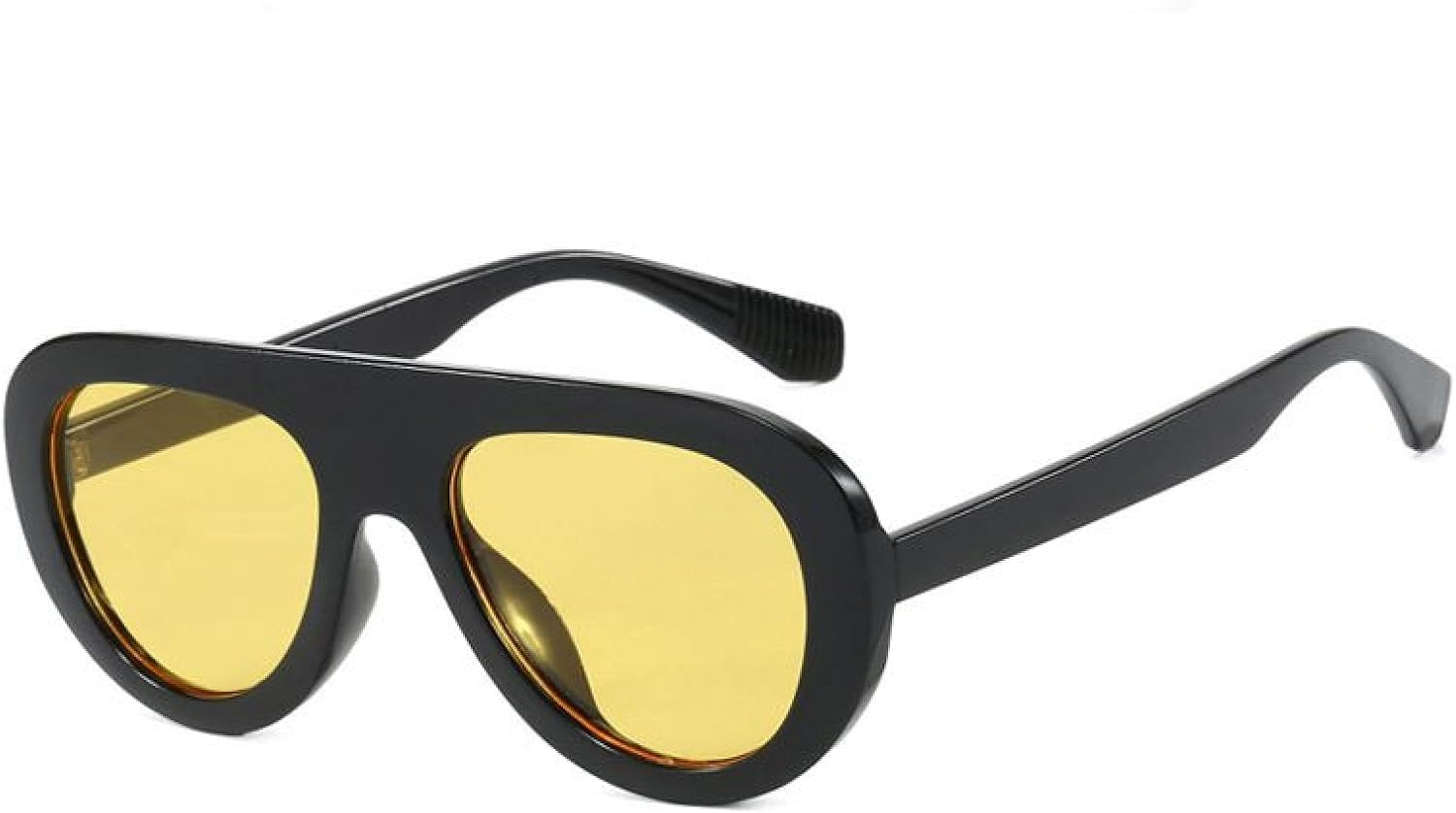 

Овальные солнцезащитные очки в стиле стимпанк для женщин и мужчин, роскошные, для активного отдыха, с защитой от УФ-излучения UV400, модные, для путешествий TVTBBVV, C3blackyellow