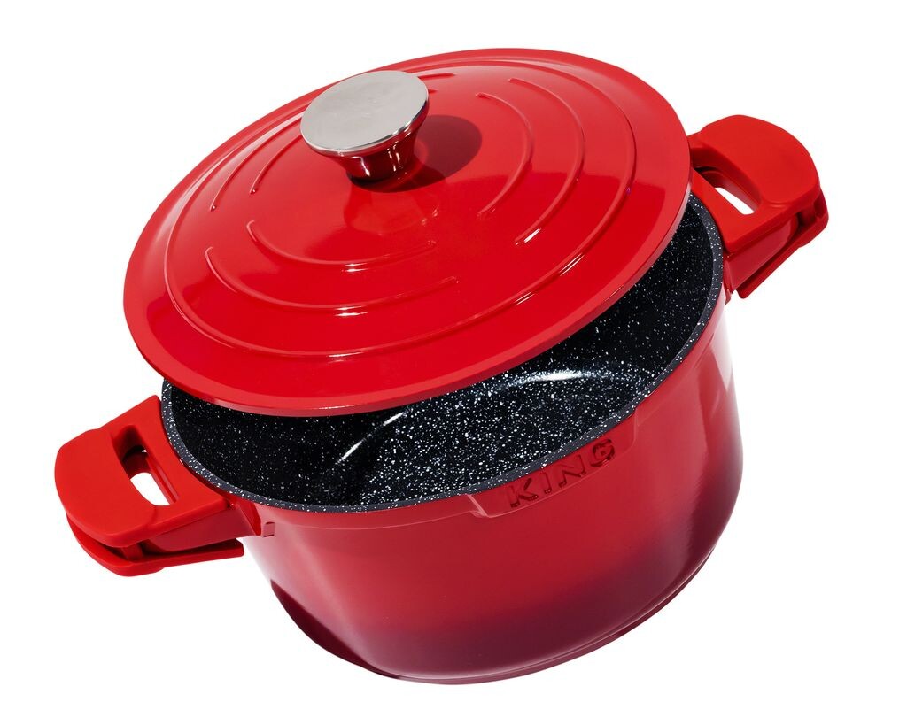 

Форма для запекания Ø28см, высота около 13см KING SHINE RED из литого алюминия с керамическим покрытием Внутри: FUSION TI / с крышкой из литого алюминия / включая легкосъемные силиконовые прокладки / цвет: красный