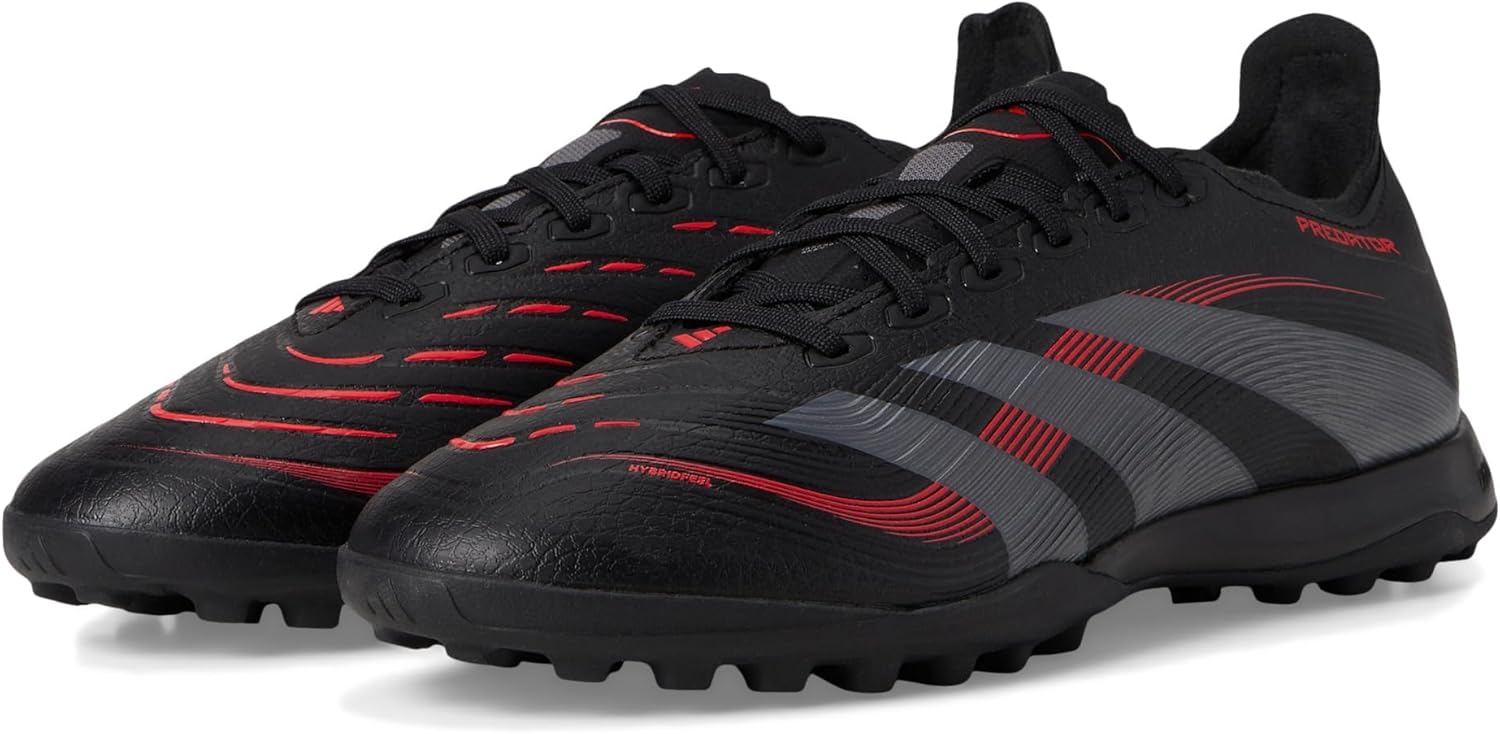 Унисекс кроссовки Adidas League Turf, черный/красный/серый/ярко-красный — фото 2