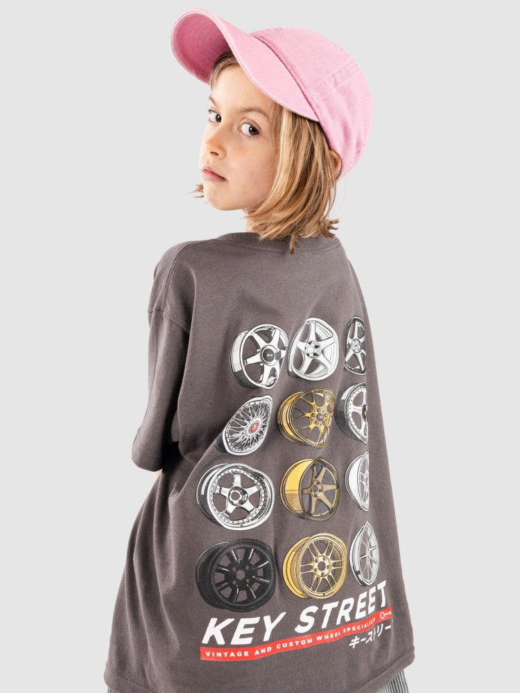 

Футболка Key Street Wheels Kids T-Shirt, charcoal, Черный, Футболка Key Street Wheels Kids T-Shirt, charcoal