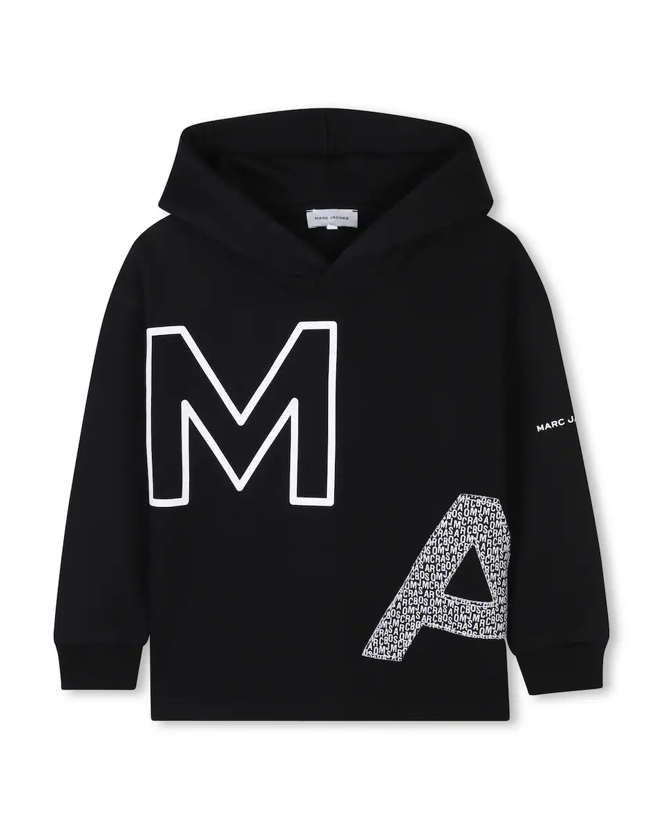 

Черная толстовка с длинными рукавами для мальчика Marc Jacobs, черный