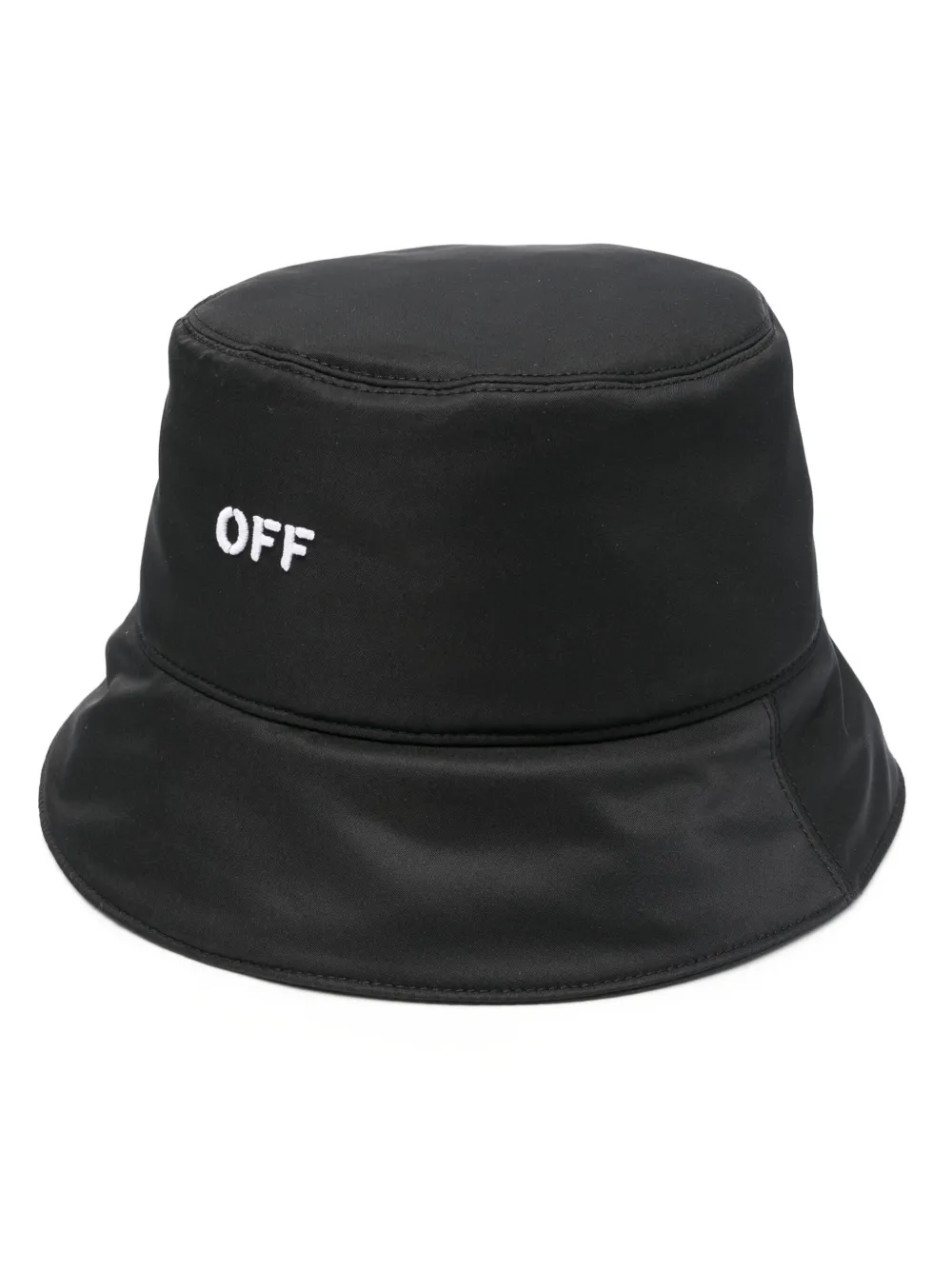 

Панама с вышитым логотипом OFF-WHITE, черный