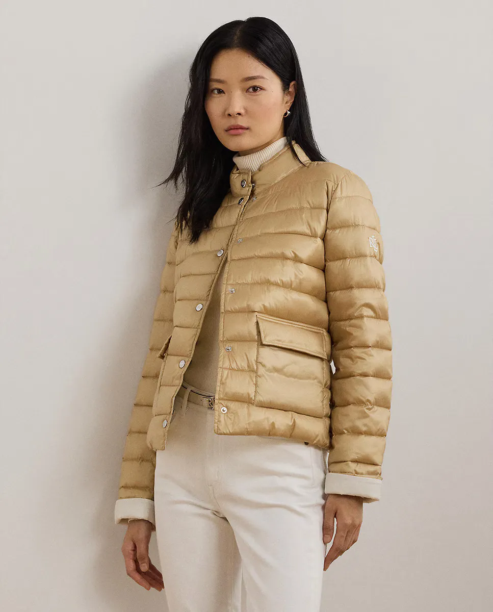 

Женский пуховик с коротким воротником Lauren Ralph Lauren, натуральный