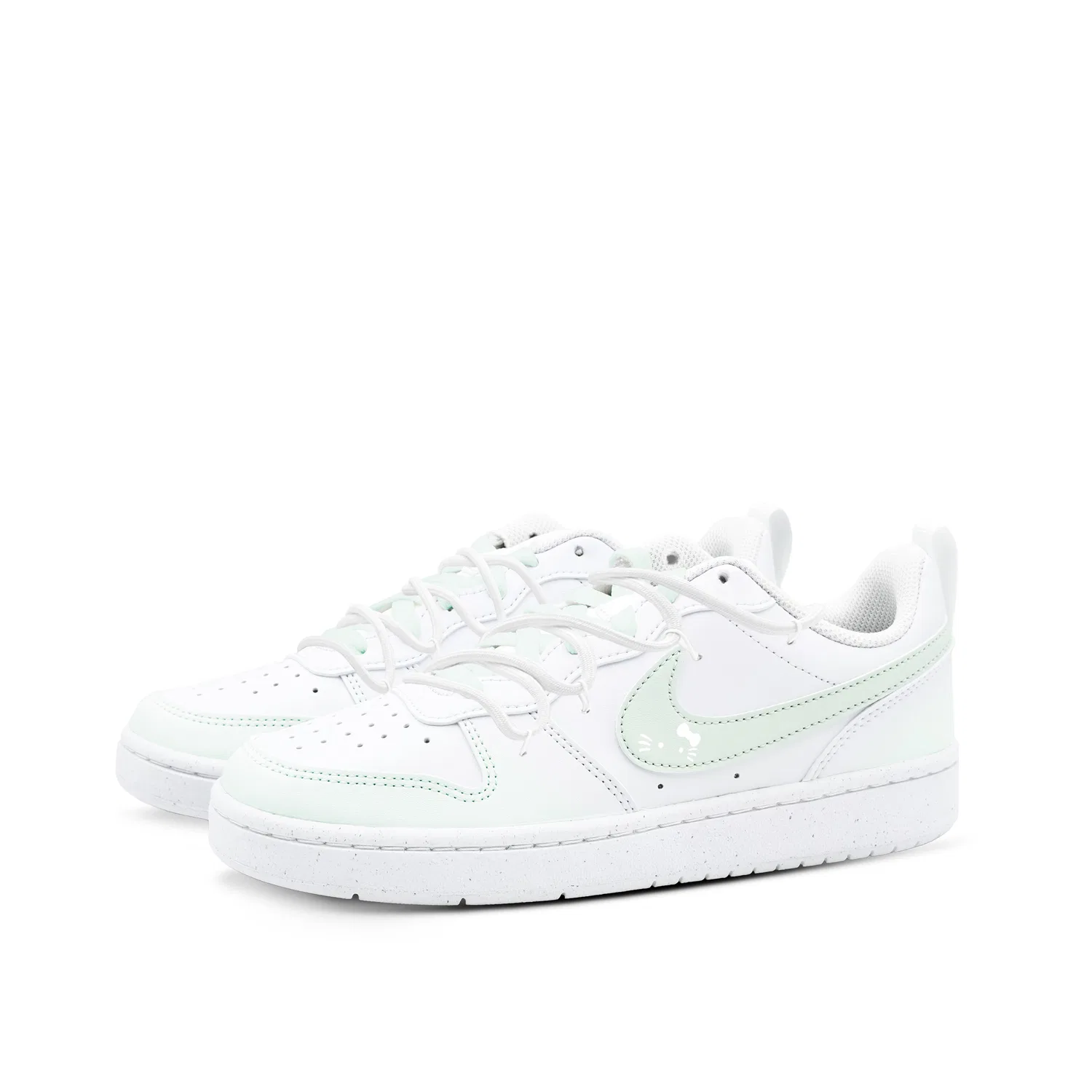 Кроссовки детские Nike Court Borough Low Leather Green/White — фото 4