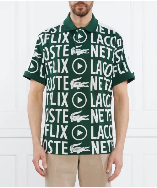 

Футболка поло Loose fit Lacoste, зеленый