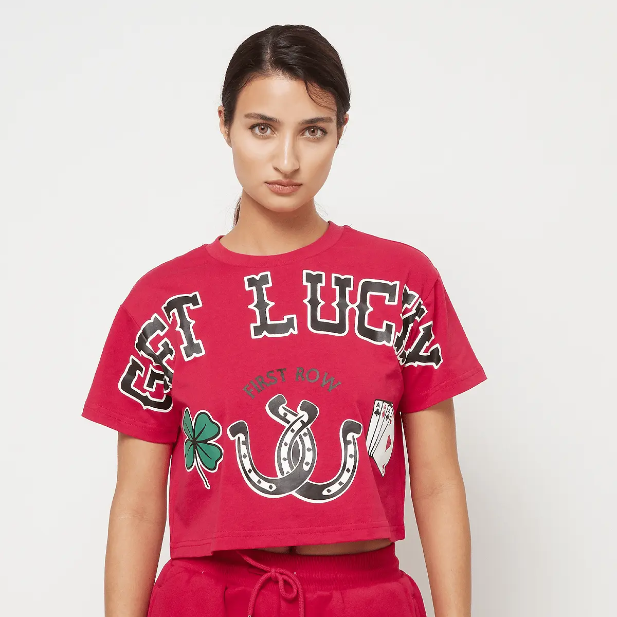 

Футболка First Row Get Lucky Tee, красный/черный