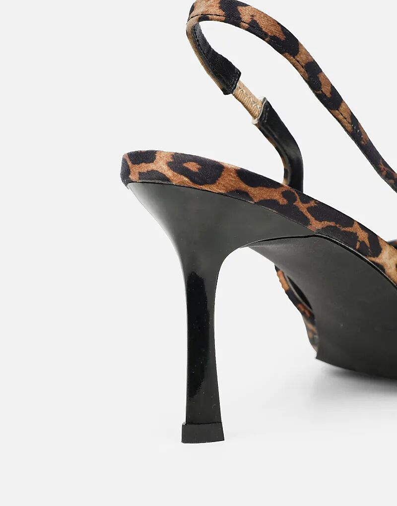 Туфли-лодочки SIMMI Shoes Liorra с леопардовым принтом и открытой пяткой — фото 2