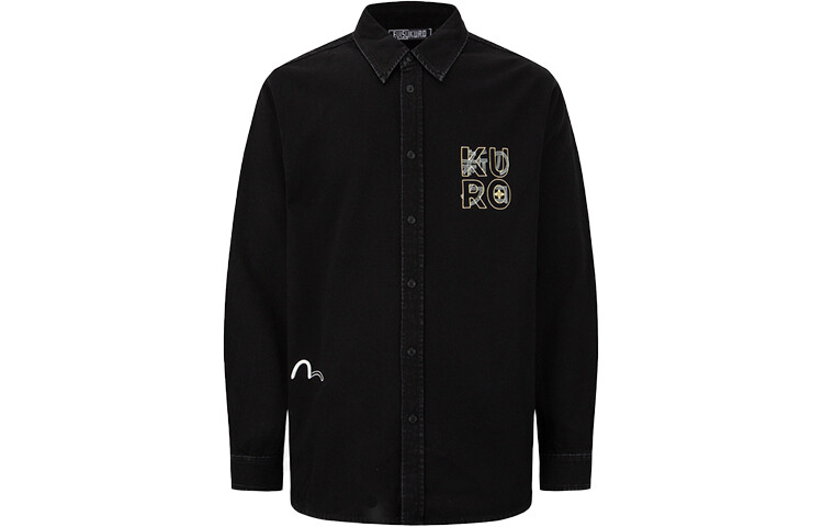 

Рубашка мужская черная Evisu, черный