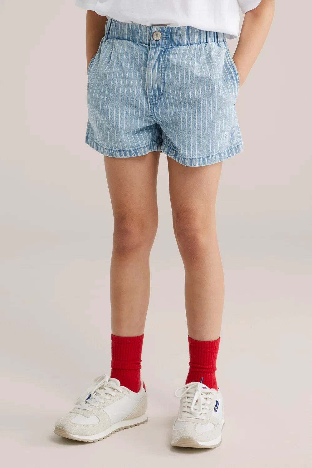 Брюки свободного кроя We Fashion, Light Blue — фото 3