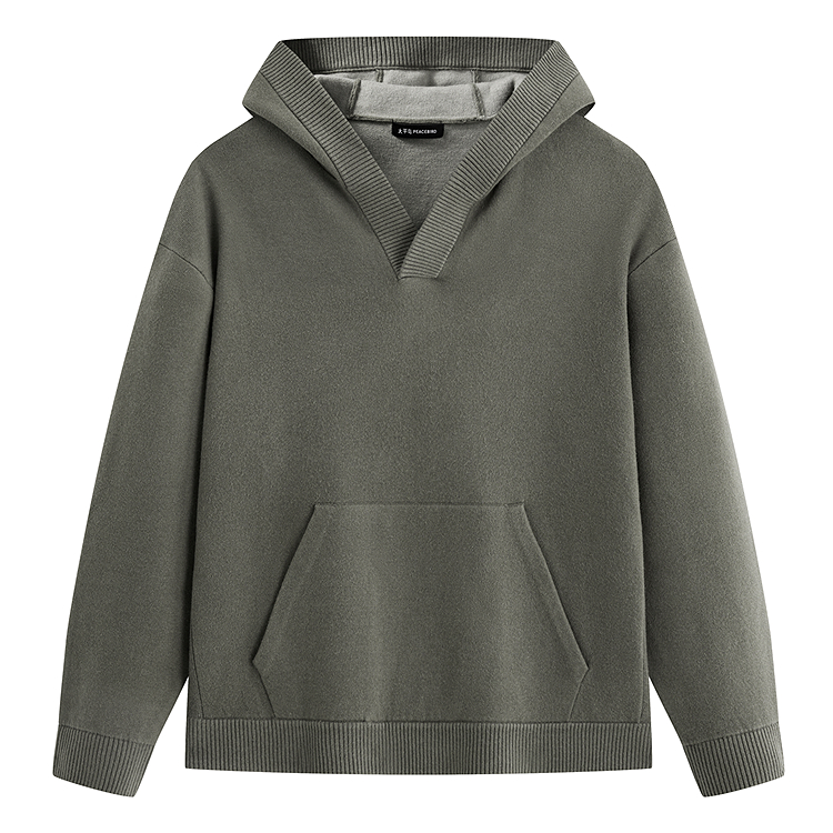 

PEACEBIRD MEN Свитер мужской Martini Olive 1 с капюшоном Moderate