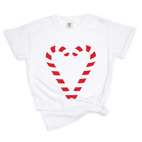 

Футболка Candy cane heart для женщин, окрашенная в готовом виде Simply Sage Market, White, Белый, Футболка Candy cane heart для женщин, окрашенная в готовом виде Simply Sage Market, White