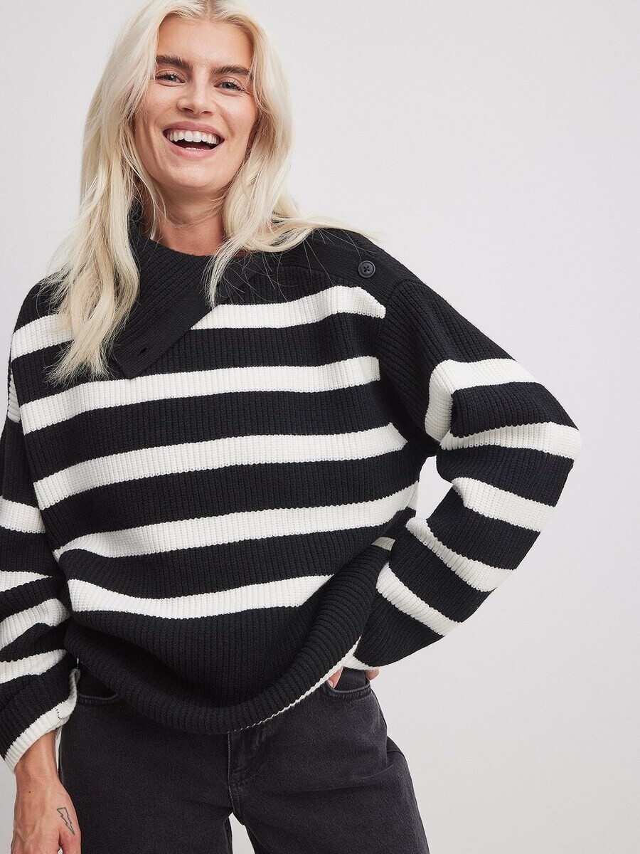 

Тонкий вязаный свитер NA-KD Sweater, черный