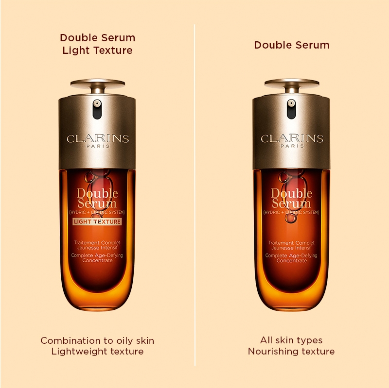 Сыворотка Clarins — Двойная легкой текстуры интенсивной сыворотки с антивозрастным эффектом, 50 мл — фото 4