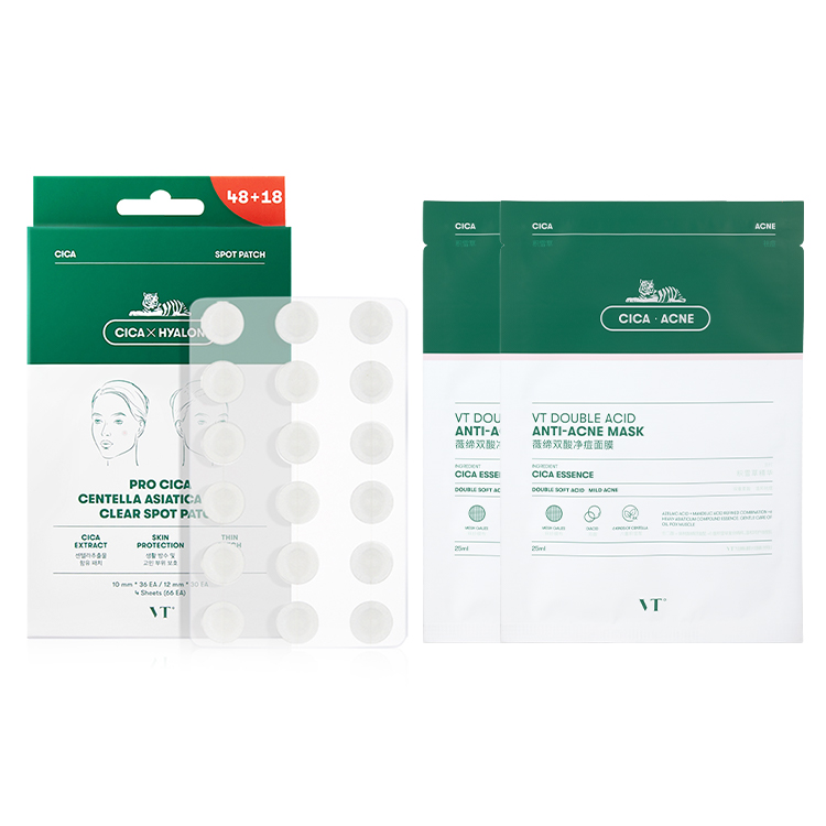 

Weidi набор для борьбы с акне: борьба с акне, успокаивающий, осветляющий следы от акне, увлажняющий и контролирующий жирность VT