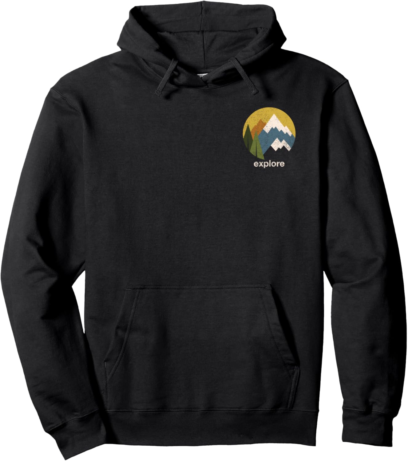 

Толстовка Geo Circle Explore с принтом спереди и сзади Trendy Apparel, черный