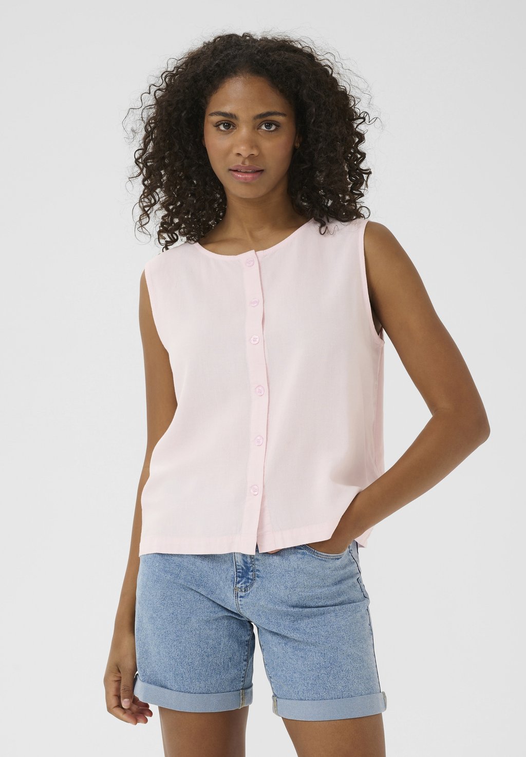 

Топ Blouse Kaffe, светло-розовый