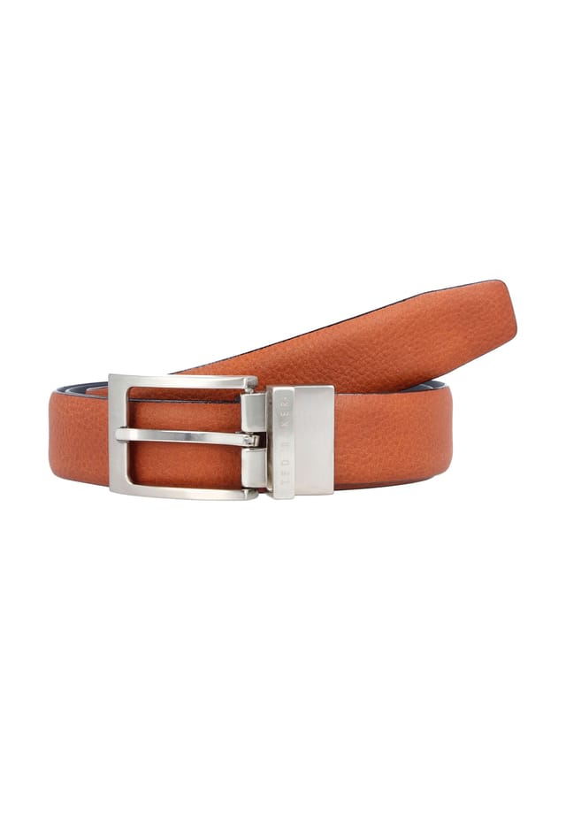 

Двусторонний кожаный ремень Karmer Ted Baker, цвет tan