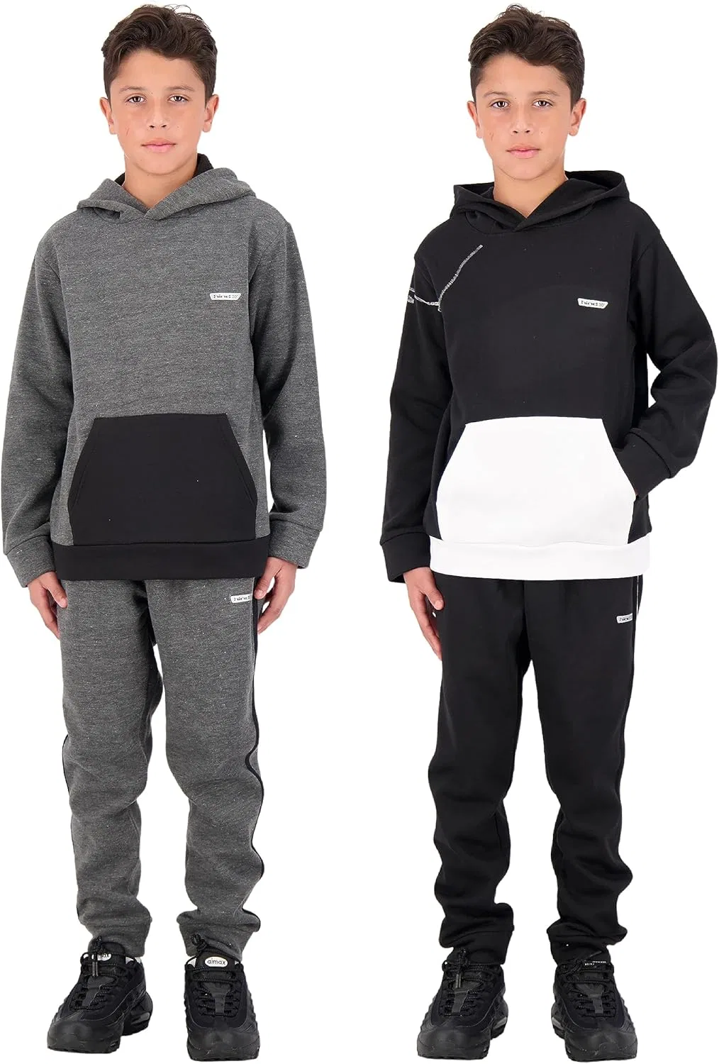 Детский спортивный костюм из полиэстера Hind, 2 предмета, Charcoal Heather-black