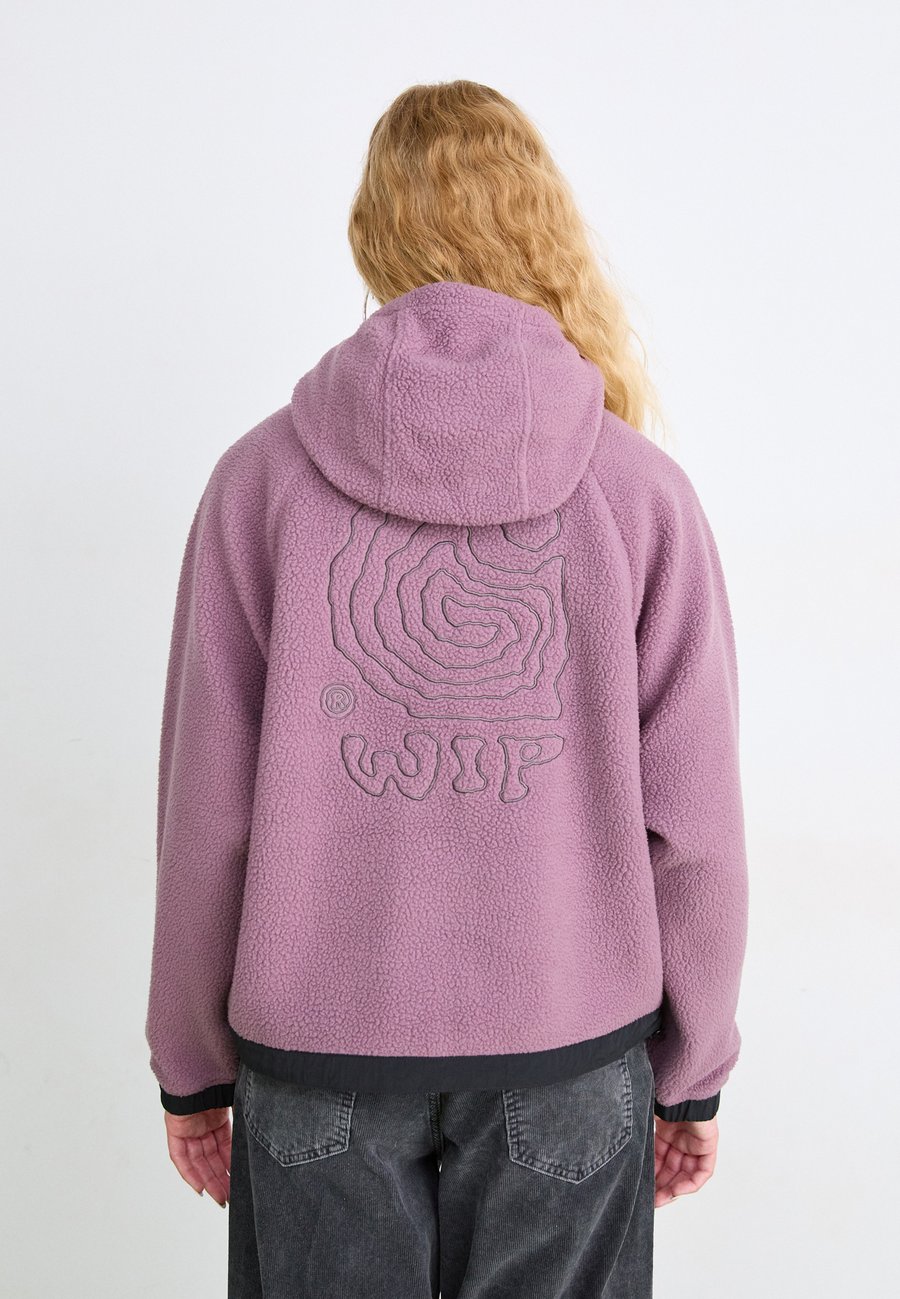 

Флисовая куртка Carhartt WIP HOODED HELIX JACKET, Phlox / Porphyry/Lilac