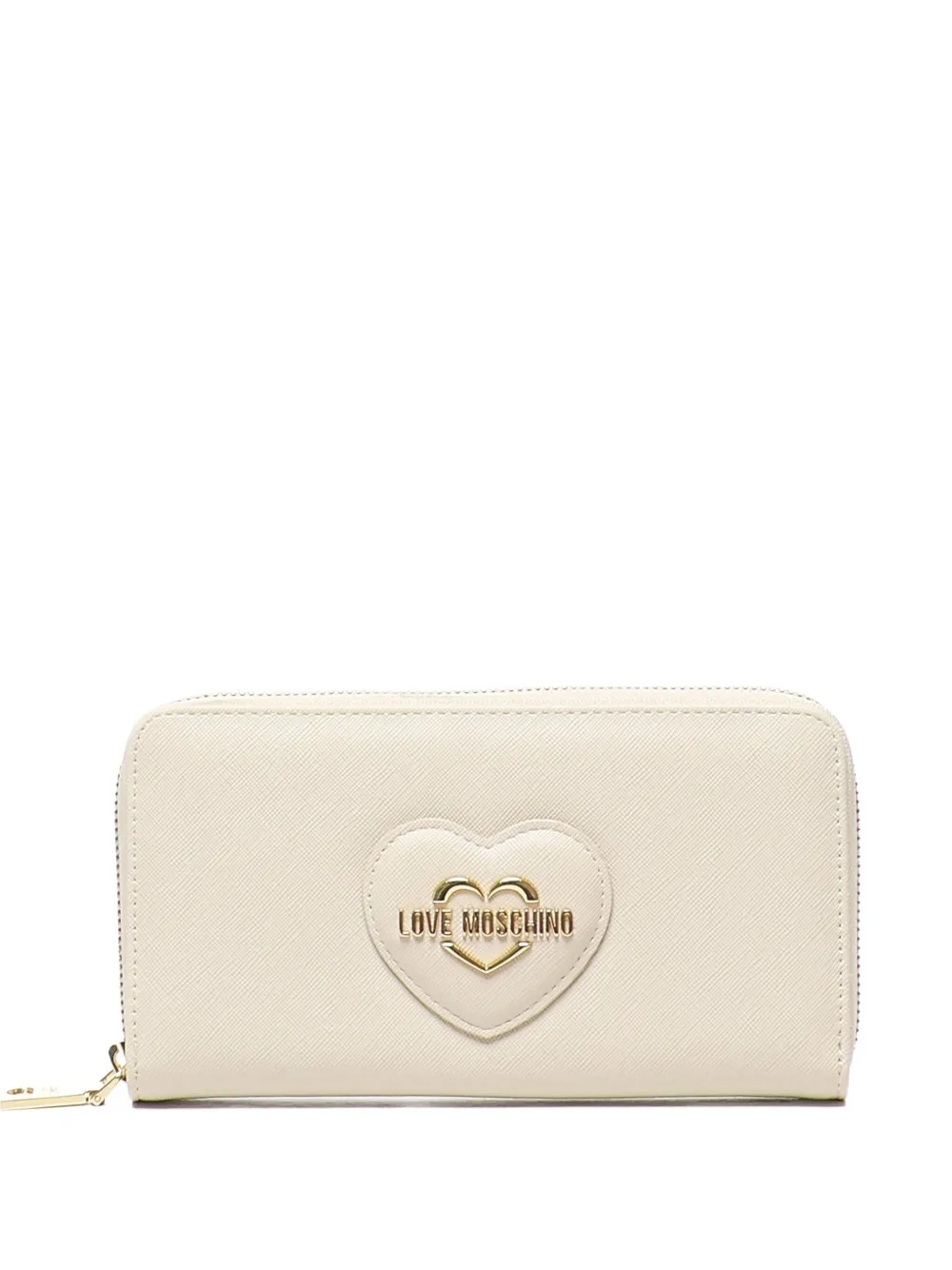 

Кошелек на молнии с логотипом Love Moschino, белый