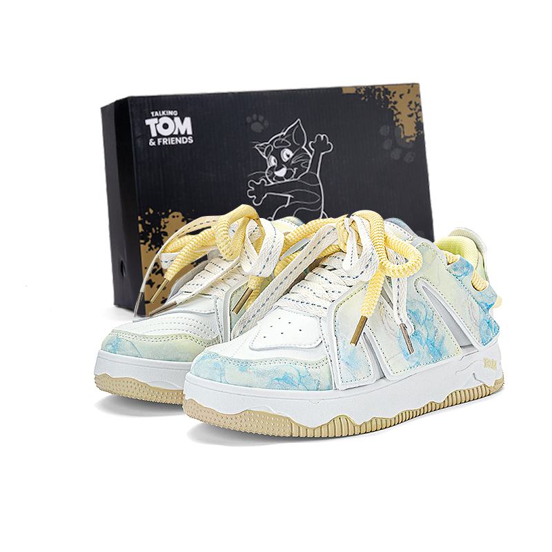 

TALKING TOM Желтые ритмичные пионы Теплые противоскользящие износостойкие сбалансированные легкие дышащие низкие кеды для скейтбординга унисекс, цвет Yellow Rhythm Peony