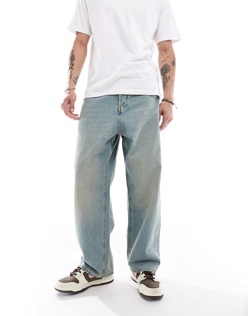 

Синие джинсы с принтом Jack & Jones ron Skateboard