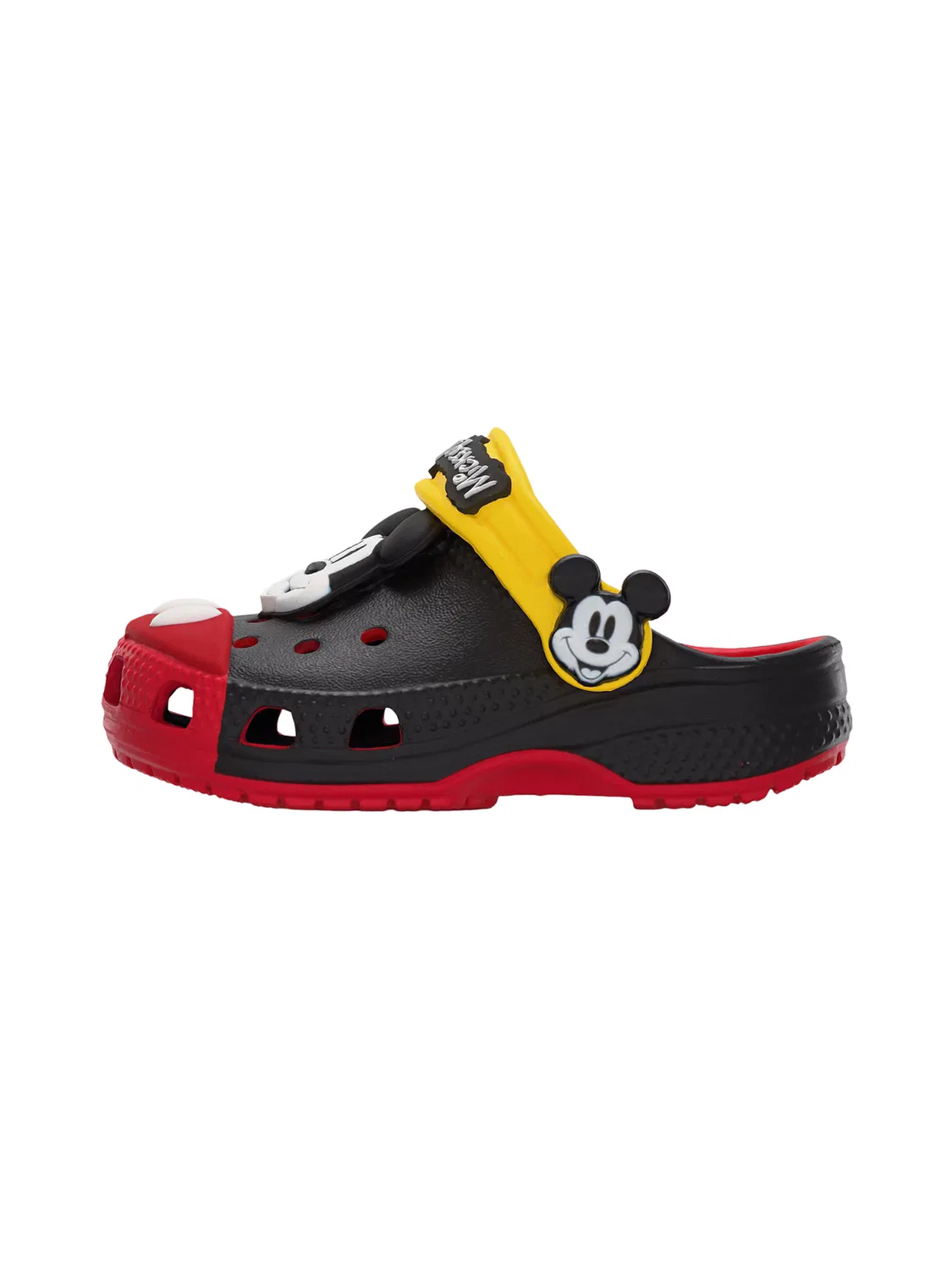 Сандалии Crocs Микки Маус черного цвета