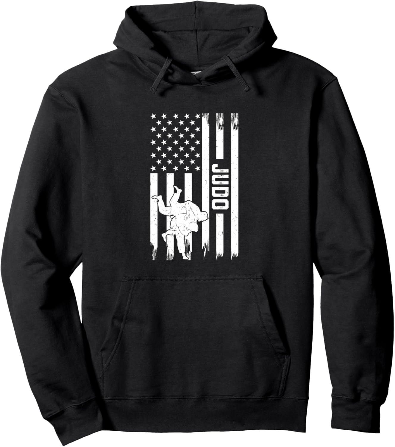 

Бойец дзюдо, боевые искусства дзюдо, американский флаг дзюдо, худи дзюдоиста Judo Fighter Judo Designs, черный