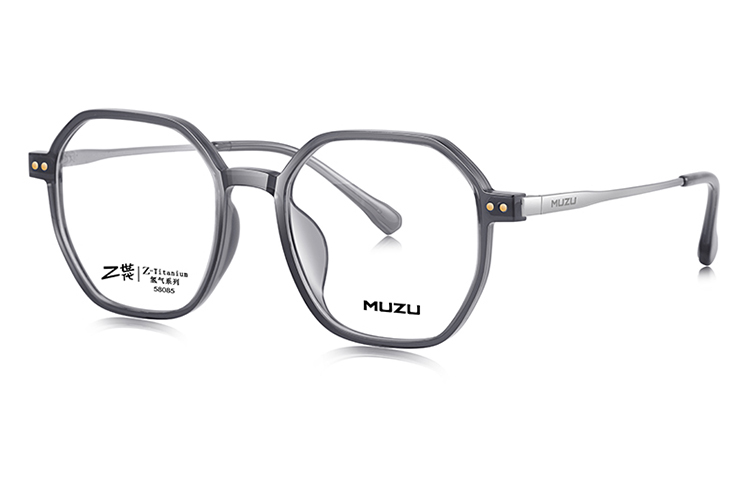 

MUZU Унисекс очки для зрения, Transparent Gray | Silver-C02