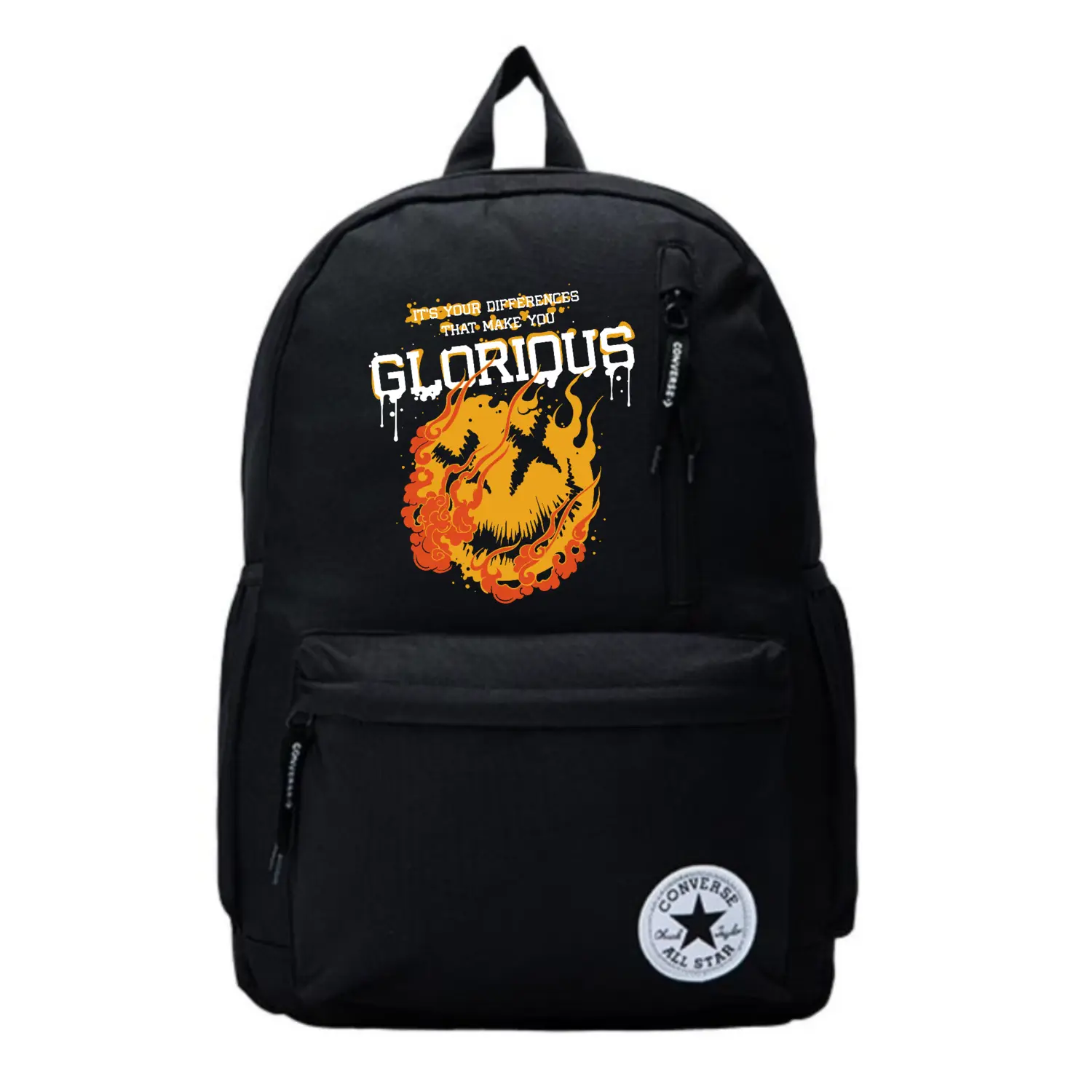 

Converse Полиэстеровый рюкзак обычный унисекс черный, Glorious