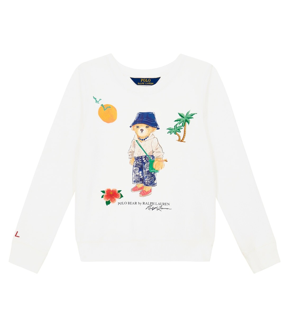 

Толстовка Polo Bear из смесового хлопка Polo Ralph Lauren, белый