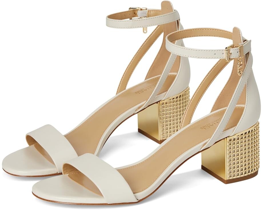 

Туфли MICHAEL Michael Kors Maxine Mid Sandals, цвет Light Cream