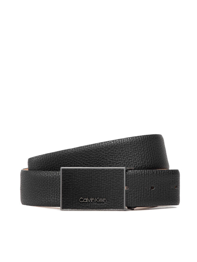 

Ремень Leather Inlay Plaque Pal 35Mm Calvin Klein, черный