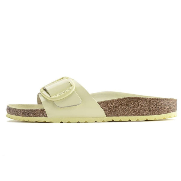 

Тапочки madrid big buckle narrow fit sandals 'shine popcor' Birkenstock, желтый