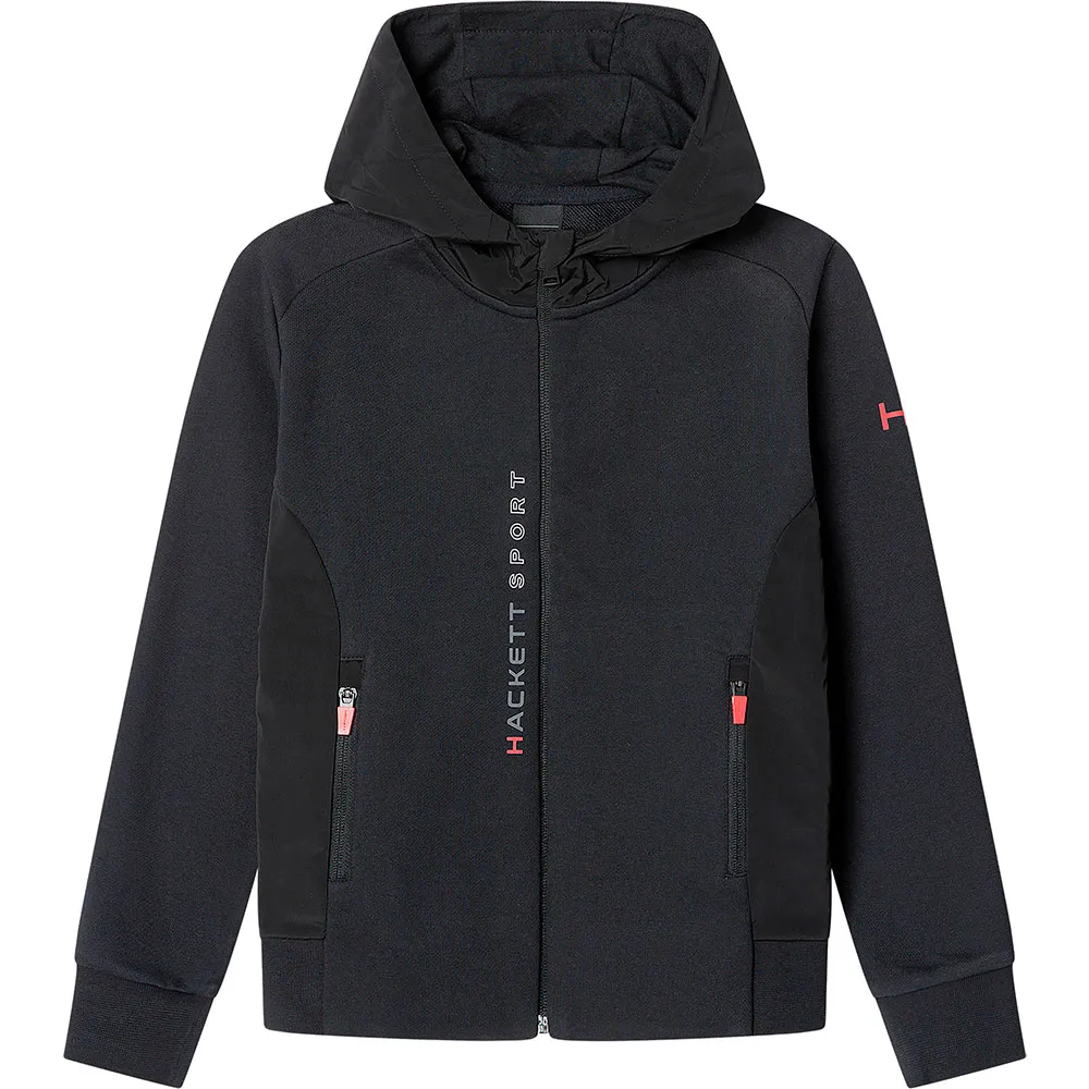

Толстовка Hackett Fusion full zip, черный