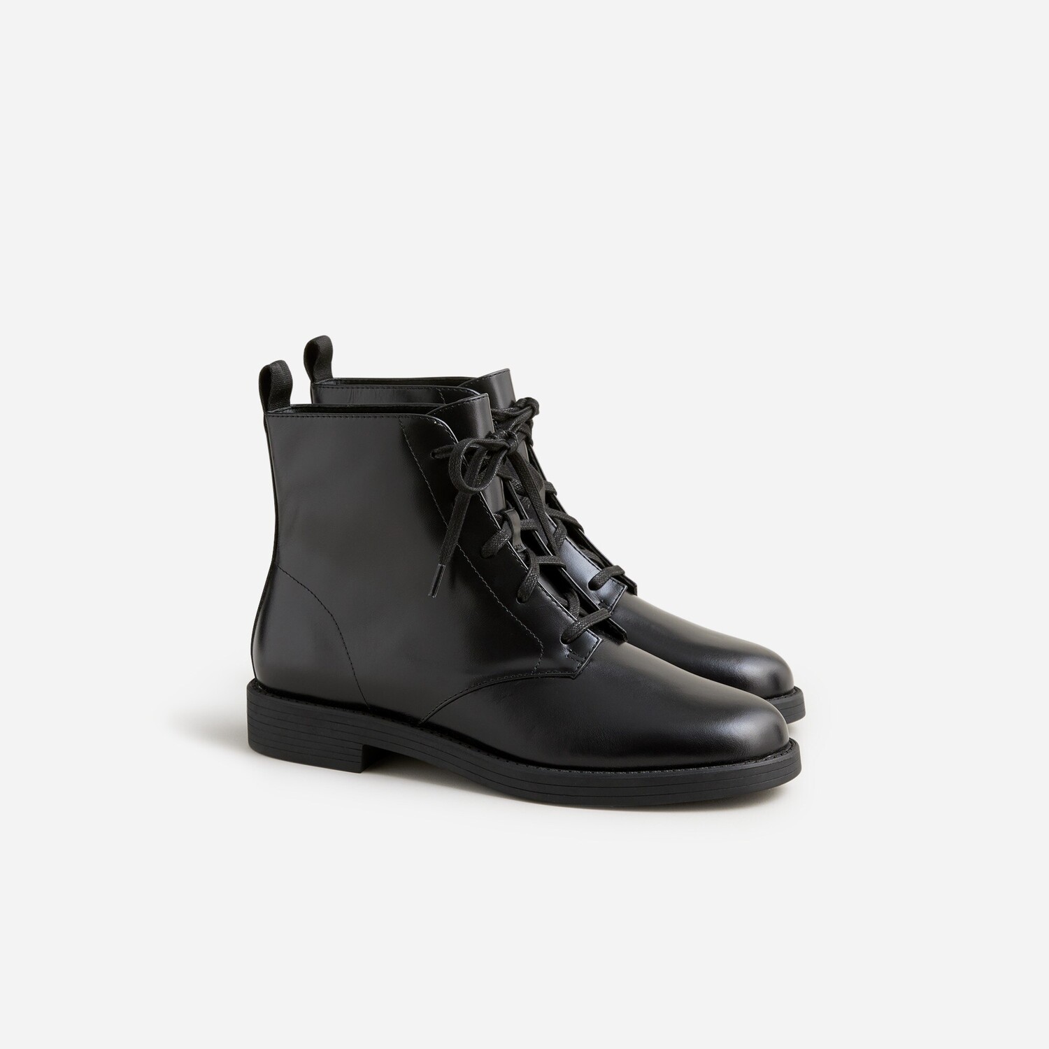 

Ботильоны на шнуровке из кожи J.Crew, черный