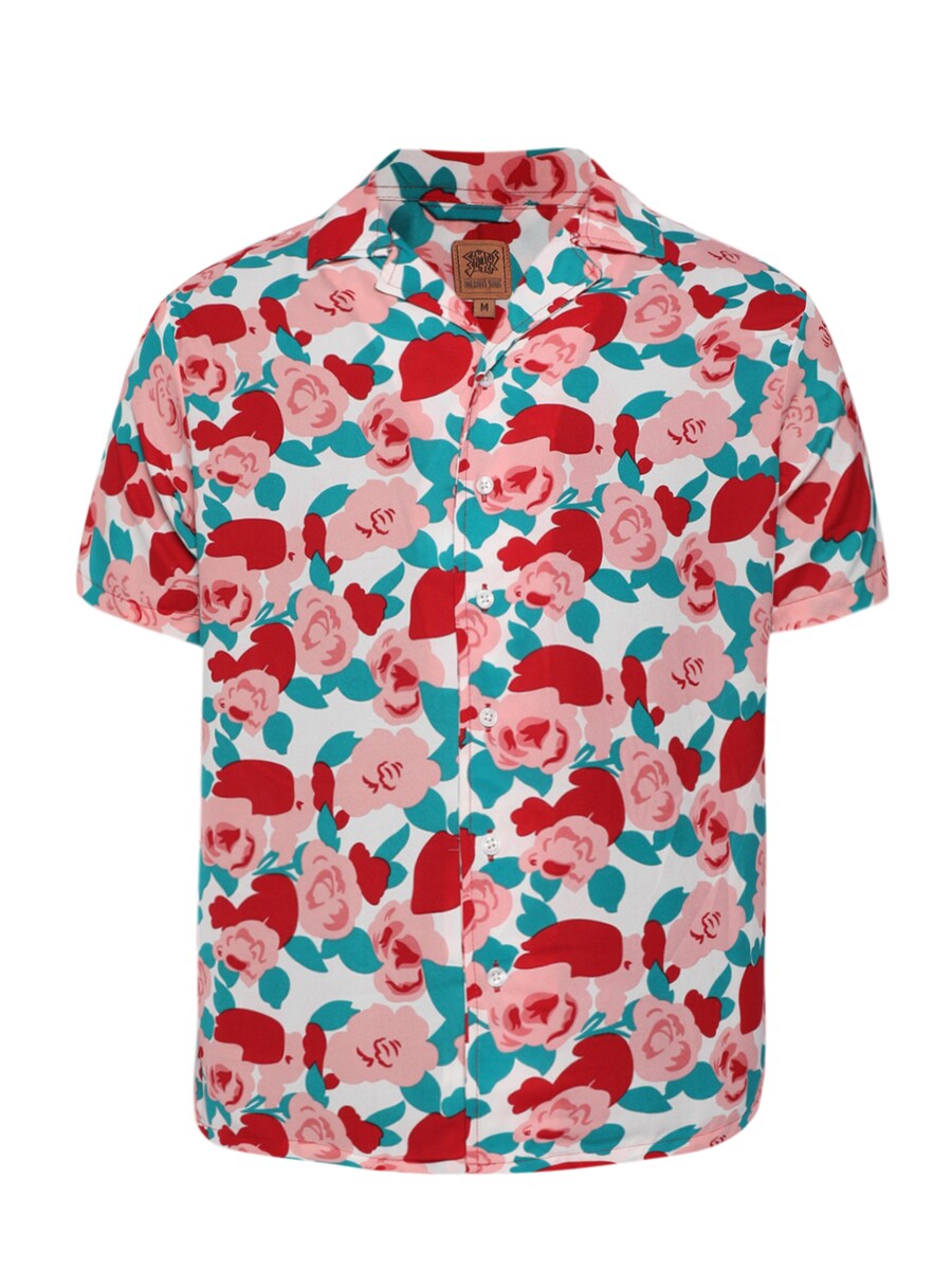 

Рубашка на пуговицах классического кроя Campus Sutra Dean, красный/светло-красный