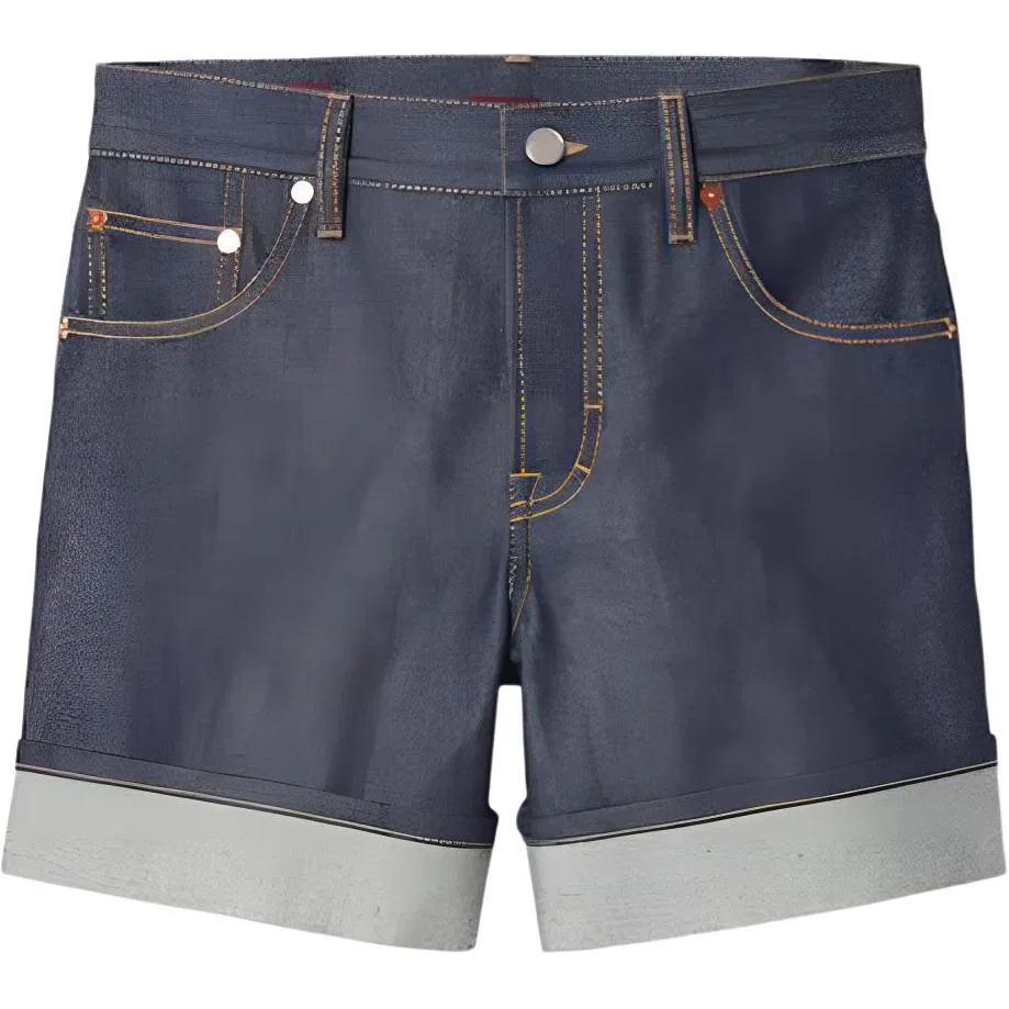 Джинсовые шорты женские GUCCI Классические, Премиальное качество, Marine Blue