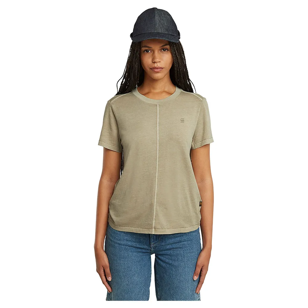 

Футболка с коротким рукавом G-Star Overdyed Front Seam, зеленый