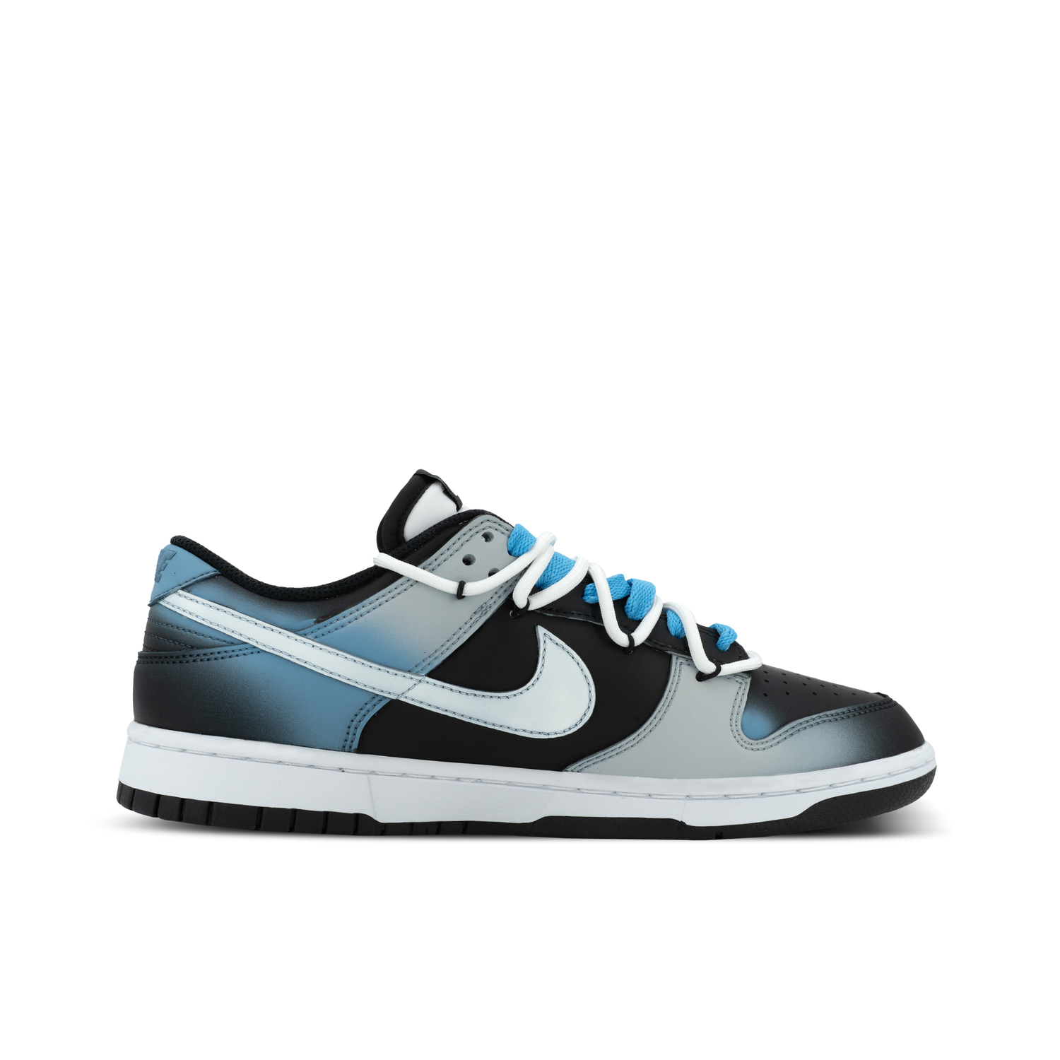 Nike Кроссовки для скейтбординга Dunk Orangutan Mischief XJDD Sea Salt Afterglow Low top, унисекс, черный с синим — фото 3