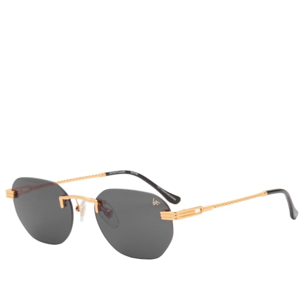 

Солнцезащитные очки без оправы с изображением игрока «Детройта» Vintage Frames Company, 24kt желтый золото & черный