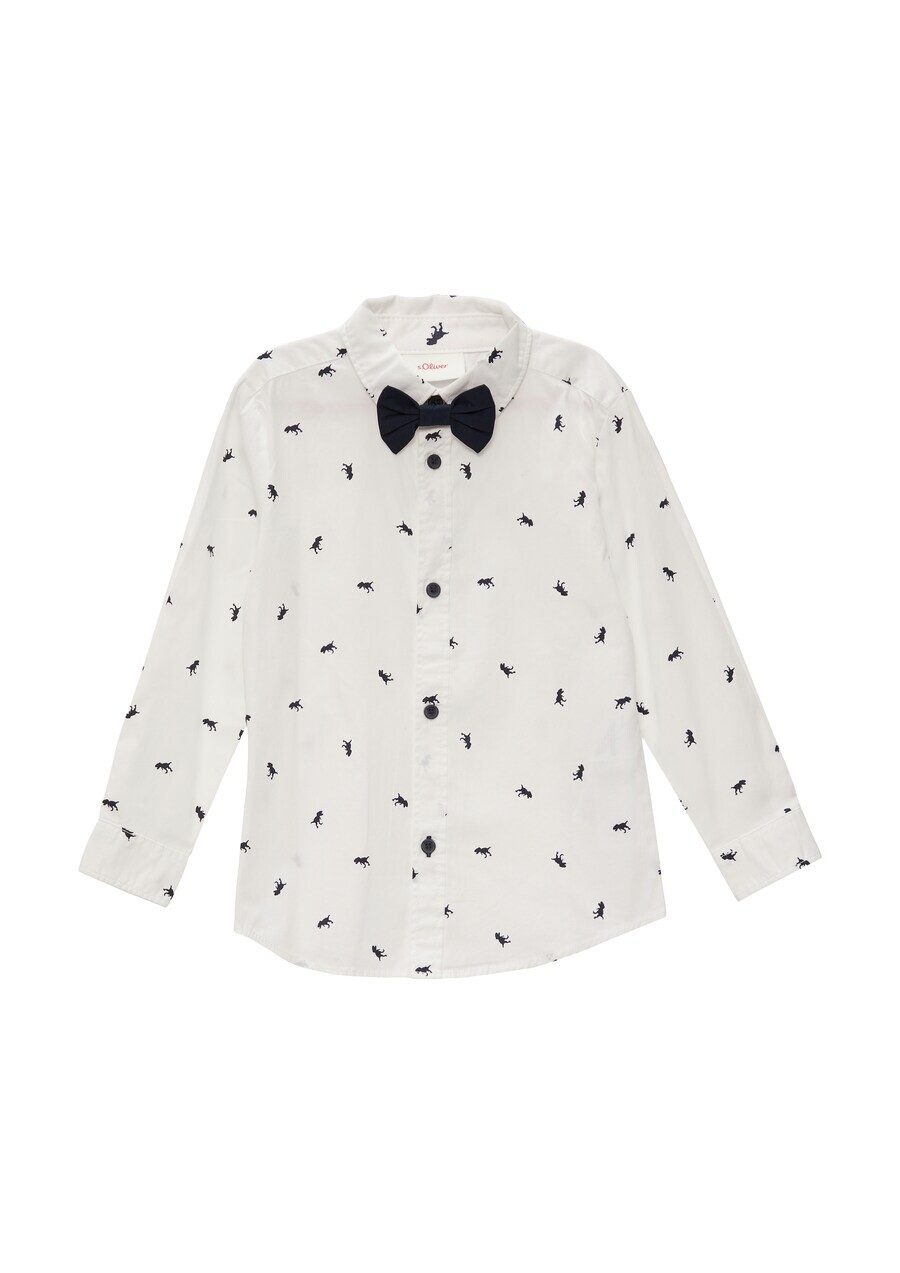 

Рубашка на пуговицах s.Oliver Slim fit Button Up Shirt, белый