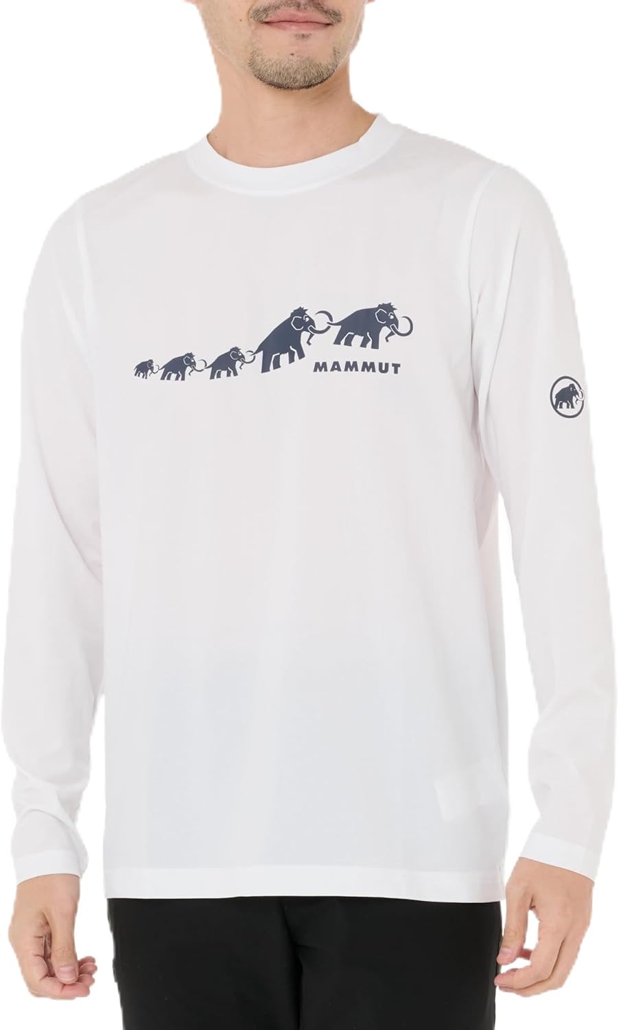 

Футболка с длинным рукавом Mammut QD Logo Print, CE AF, мужская (1016-01630), белый