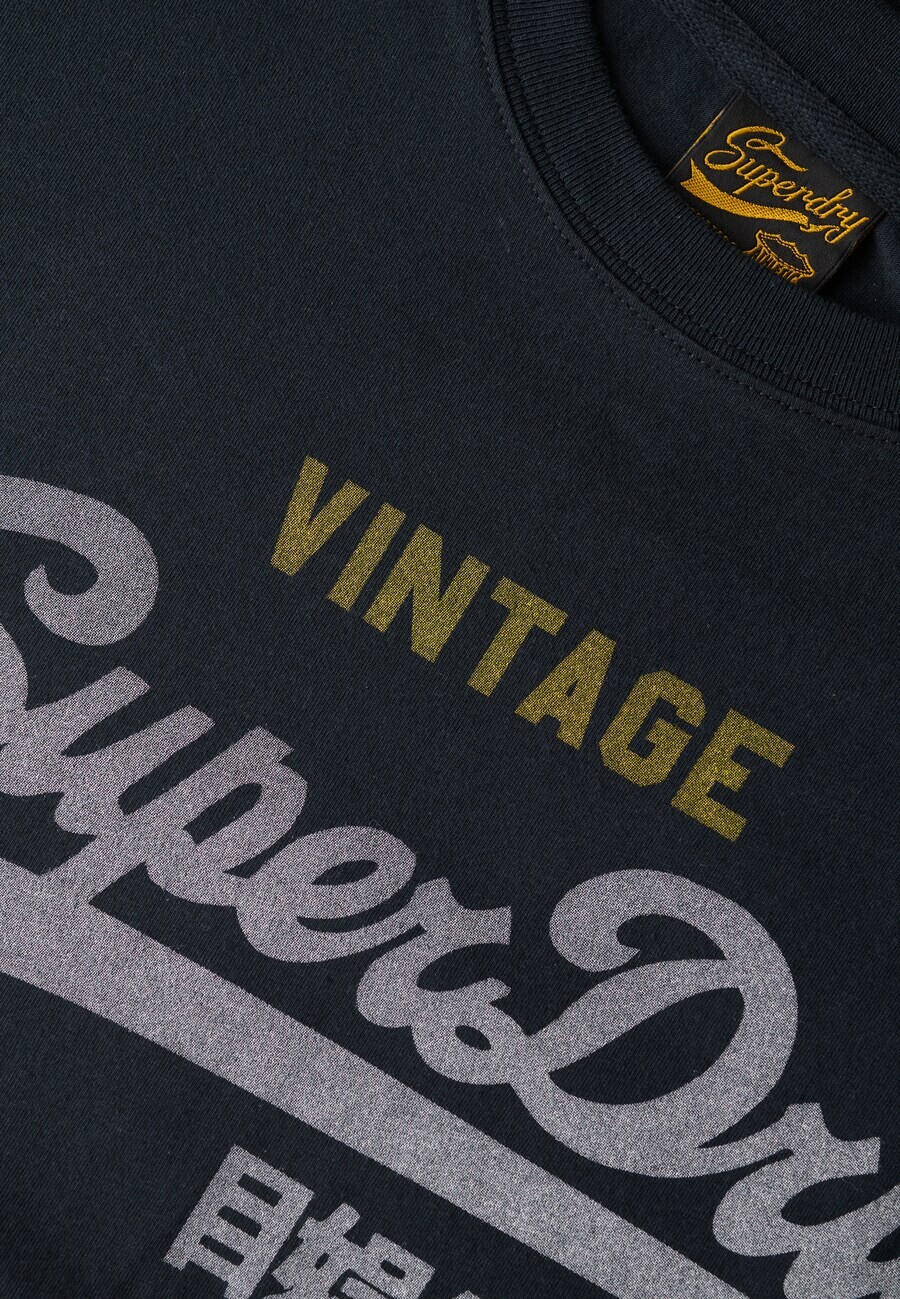 Классическая футболка Superdry Shirt, морской синий — фото 4