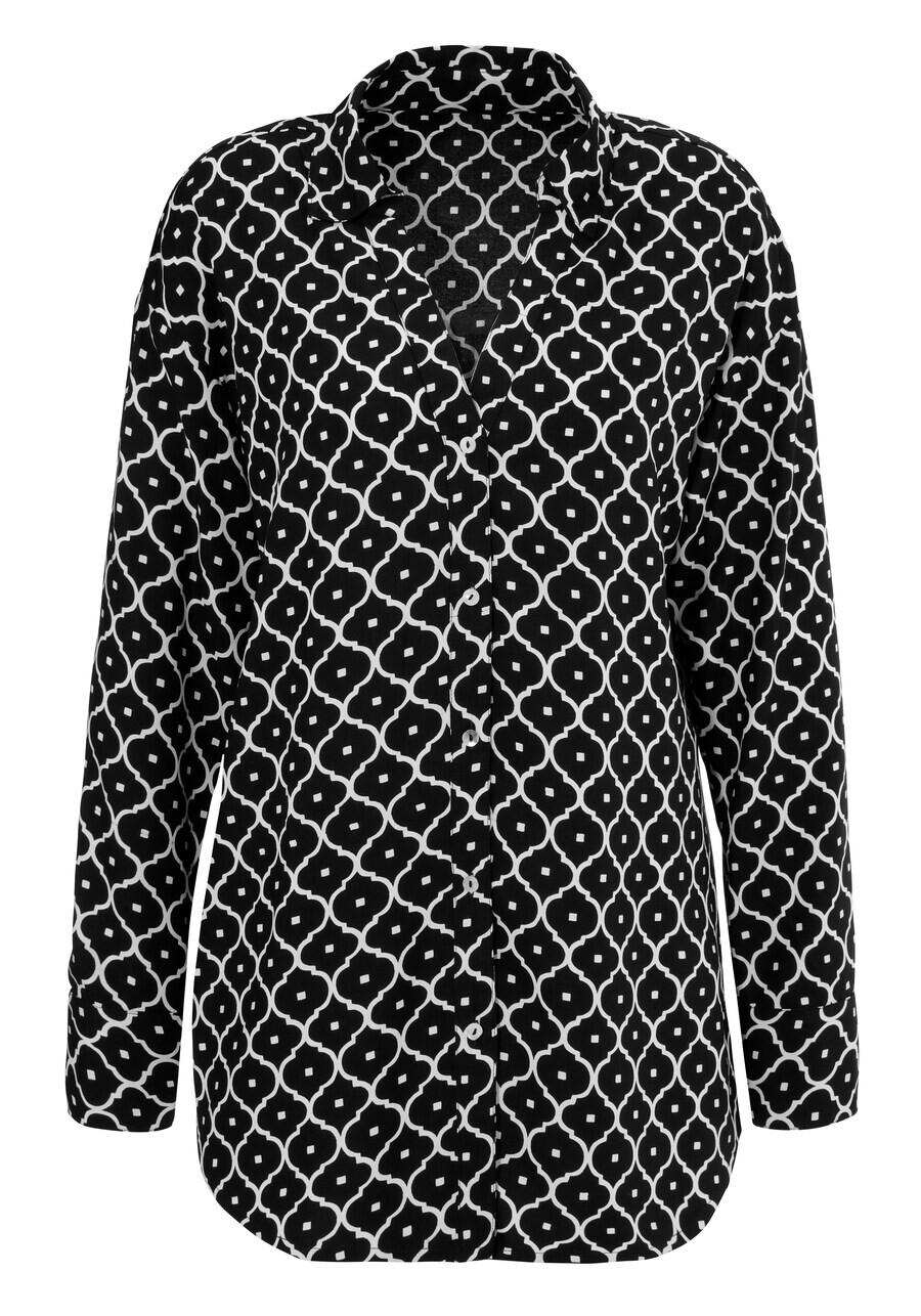 

Блузка Aniston CASUAL Blouse, черный/белый