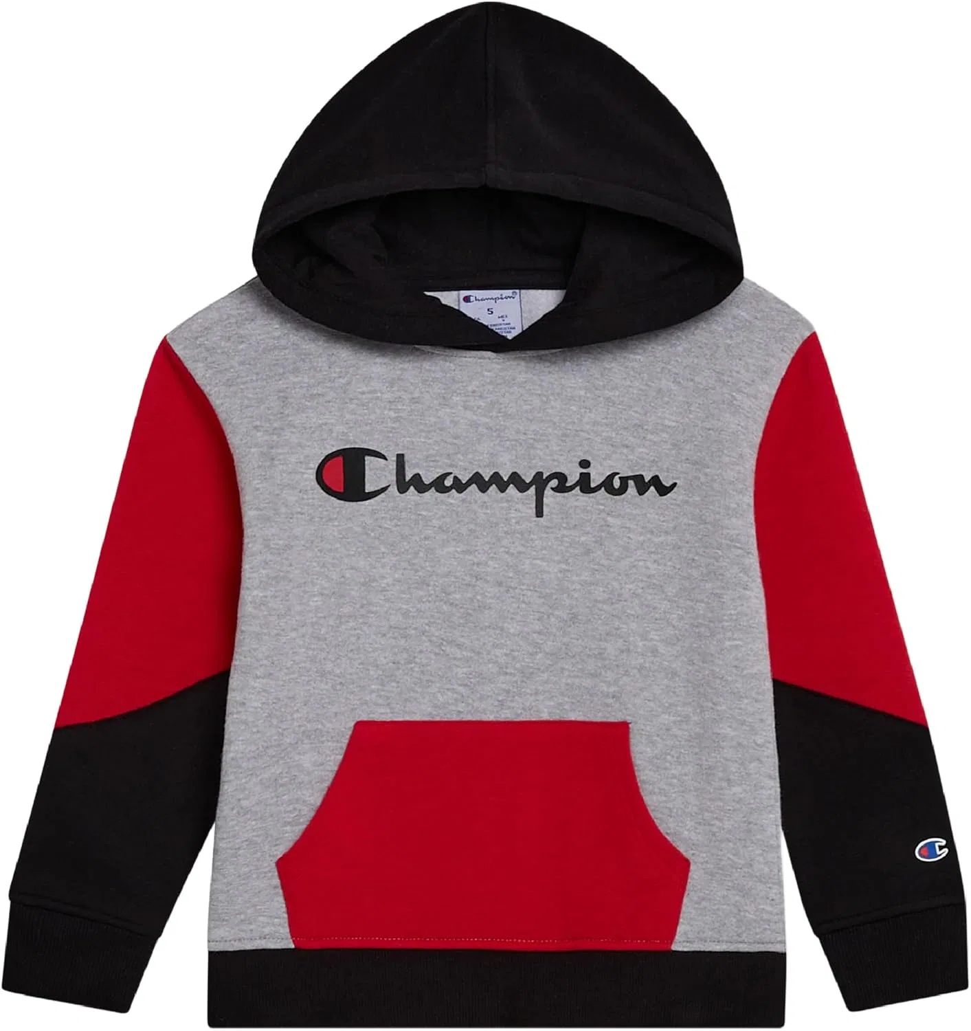 Спортивный костюм Champion для мальчиков: флисовая толстовка с капюшоном и спортивные штаны, серый — фото 4