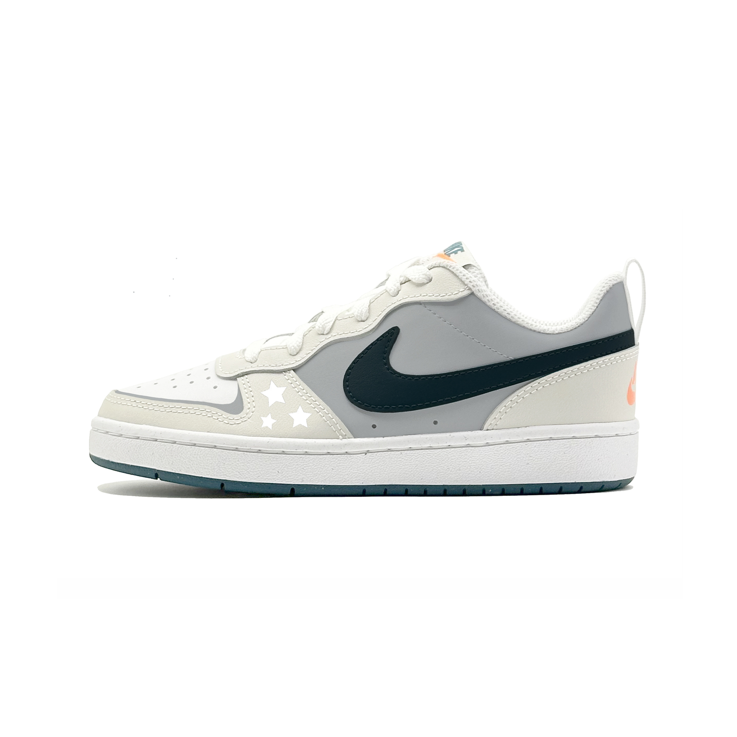 

Nike Court Borough 2 Star Gray синтетическая кожа нескользящие износостойкие низкие кроссовки для скейтбординга унисекс Gray