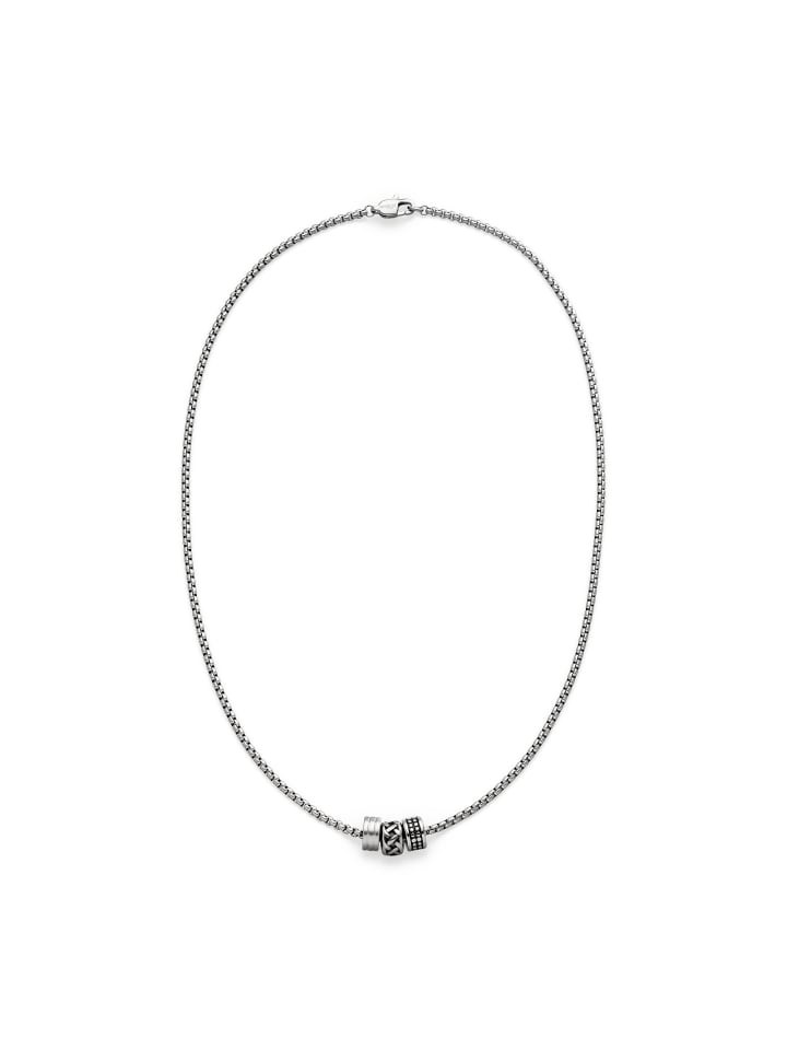 

s.Oliver Колье с деталями из нержавеющей стали черного цвета