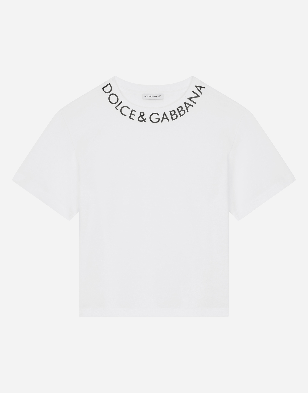 

Футболка из джерси с принтом логотипа Dolce&Gabbana, белый