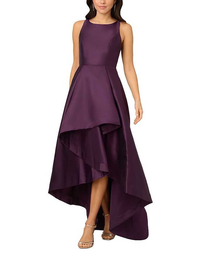 

Платье Mikado High Low Adrianna Papell, фиолетовый